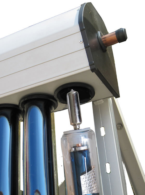 Capteur solaire à caloduc à collecteur pressurisé